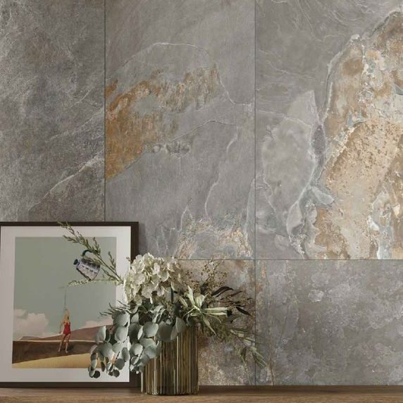 Terrae Grey Tile Wall